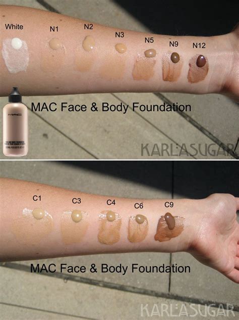 MAC Face & Body Foundation, Swatches, Photos, Reviews