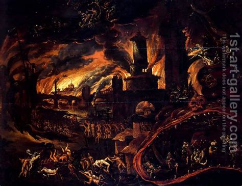 Medieval images of Hell | Hell Scene Jacob Isaacsz | Oil Painting Reproduction | 1st-Art-Gallery ...