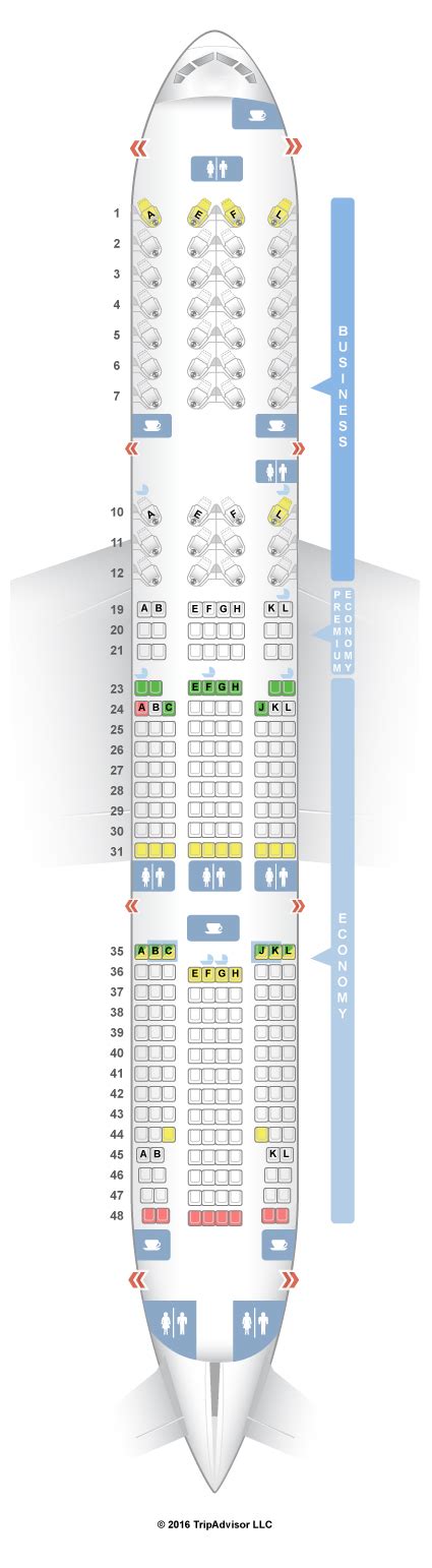 SeatGuru Seat Map Air France Boeing 777 200 772 Three Class V2 16120 | Hot Sex Picture