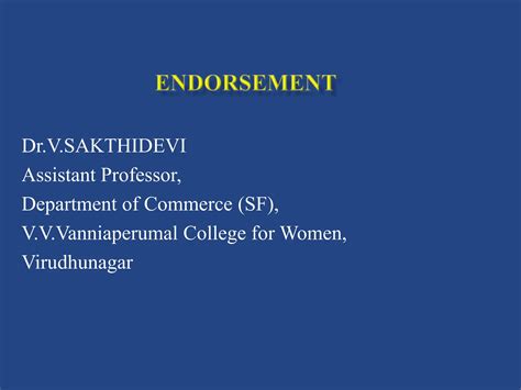 Endorsements, definition, allonge, kinds of endorsement, blank endorsement, special endorsement ...