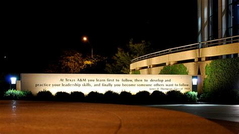 Texas A&M Alumni Center at Night | Donnie Ray Jones | Flickr