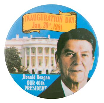 Reagan Inauguration | Busy Beaver Button Museum