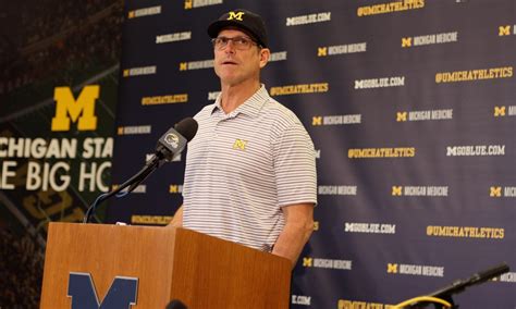 What Jim Harbaugh said about Michigan State in his press conference