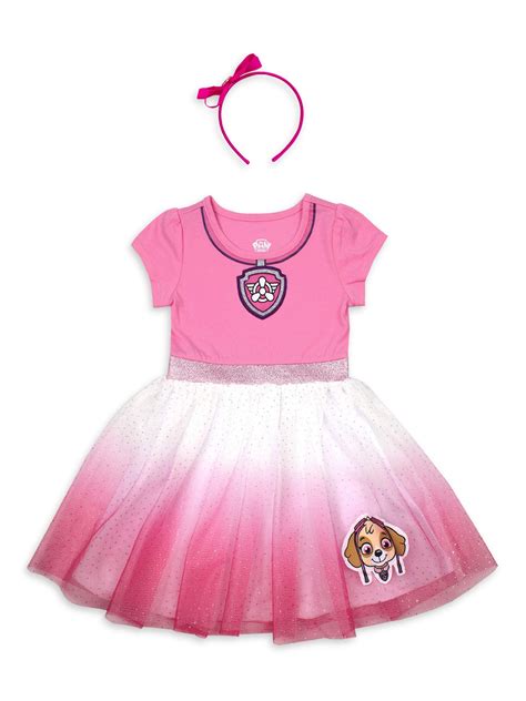 Paw Patrol Costume Tutu Dress with Headband (Toddler Girls) – BrickSeek