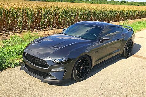 Magnetic Grey Mustang GT gets a new color combo sporting Project 6GR 10-TEN wheels in Gloss ...