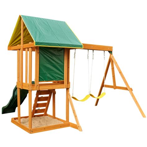 KidKraft Appleton Wooden Swing Set / Playset — Toycra