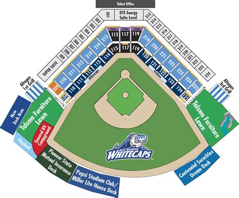 Phillies Seating Chart With Seat Numbers / Seating Chart | West Michigan Whitecaps Ballpark ...