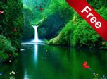 Windows 10 Free Waterfalls Screensaver - Green Waterfalls Screensaver - Windows10Screensavers.net