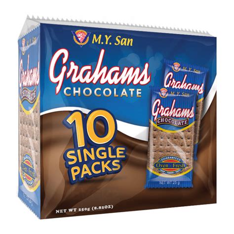 my san graham crackers chocolate, biscuits 250g - Tokogembira.nl