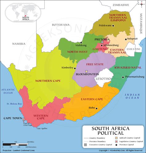 South Africa Province Map South Africa Political Map | Images and Photos finder