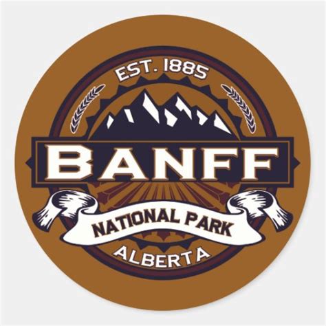 Banff National Park Logo Stickers | Zazzle