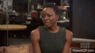 Actress Danai Gurira Interview 2016 ("Michonne" The Walking Dead) on Make a GIF