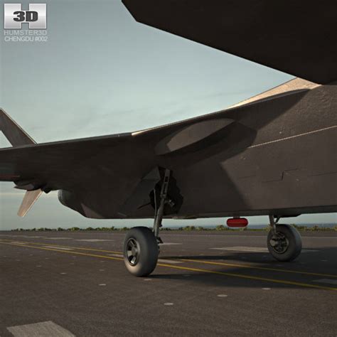 Chengdu J-20 3D model - Hum3D