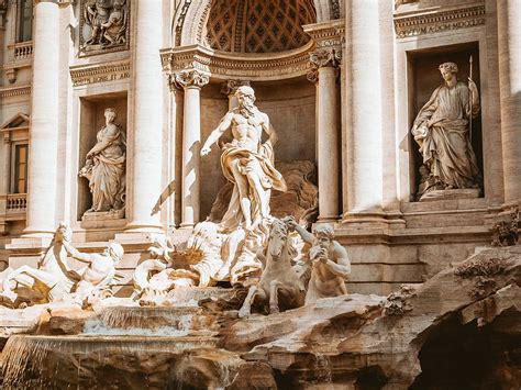 1920x1080px | free download | HD wallpaper: people and horses statue monument at daytime, Trevi ...