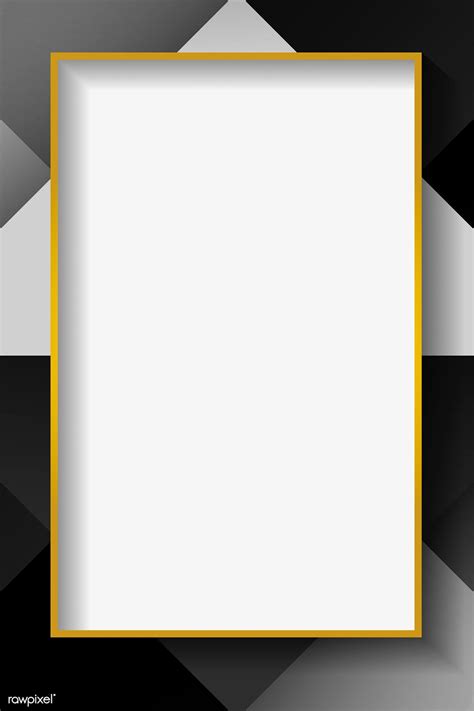 Blank rectangle white abstract frame vector