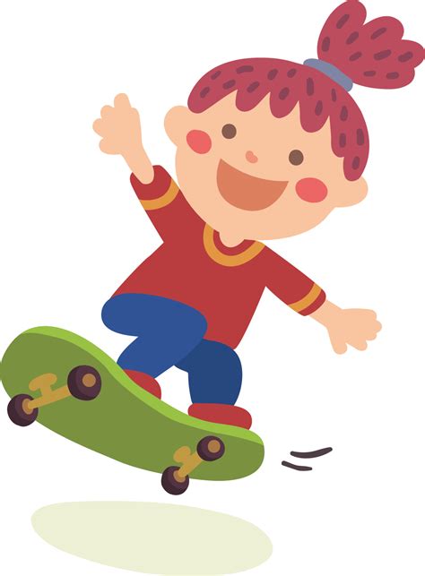 Skate clipart girl skateboard, Skate girl skateboard Transparent FREE ...