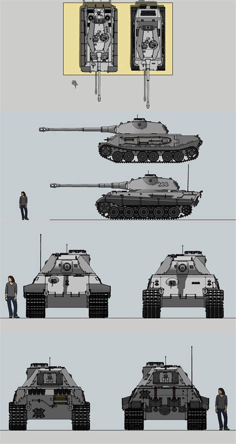 King tiger henschel Porsche comparison by Giganaut on DeviantArt