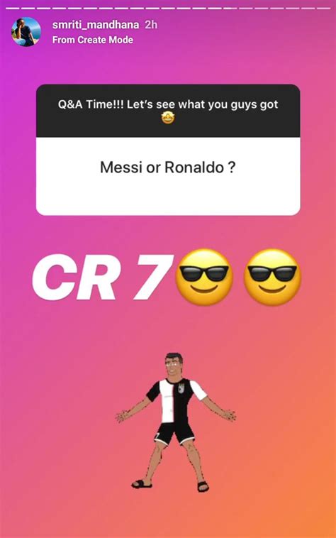 Smriti Mandhana picks her favourite footballer between Lionel Messi and Cristiano Ronaldo