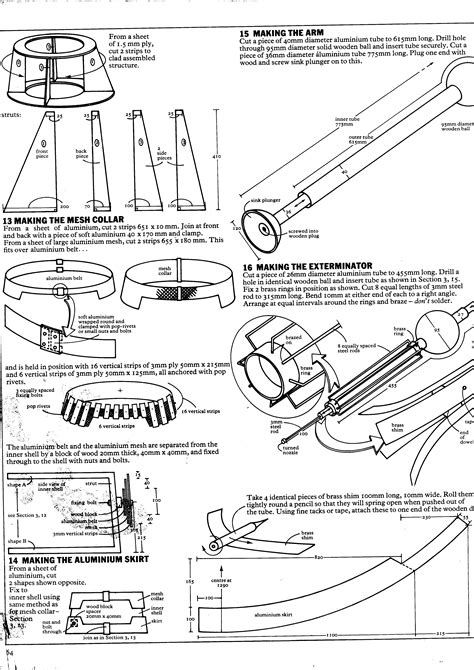 Tom Rathborne's Media Creations: Ray-traced Daleks : blueprints