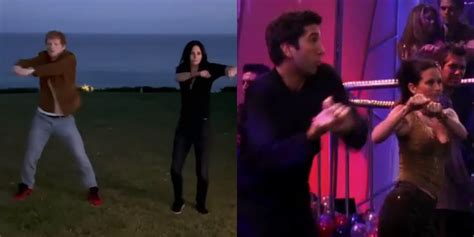 Ed Sheeran Does the Ross & Monica Dance ‘Routine’ With Courteney Cox ...