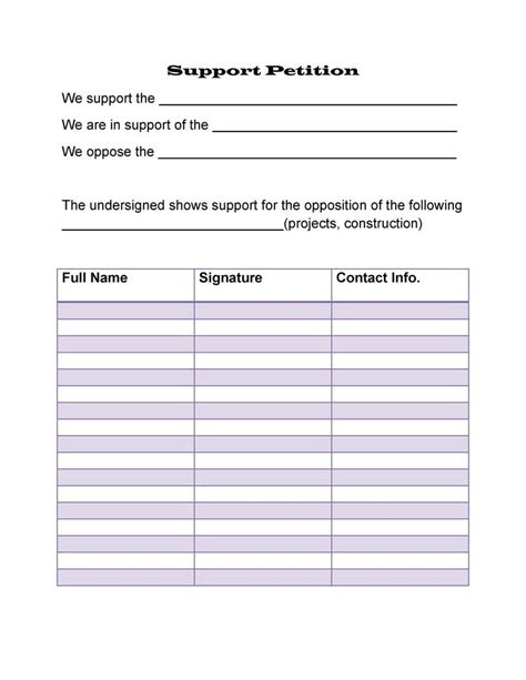 30 Petition Templates + How To Write Petition Guide in Blank Petition ...