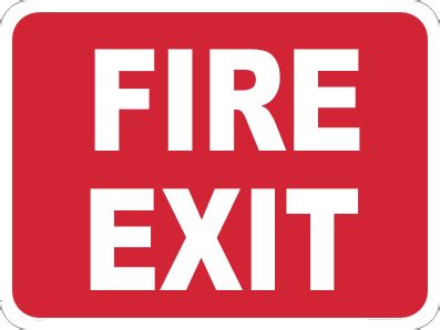 Fire Exit Signs - Fire Exit Signage - 5 sizes available