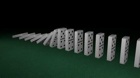 free set domino 3d model