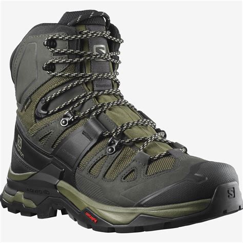 Salomon Quest 4 GTX Hiking Boots (Men) - Olive Night/Peat/Safari - Aspire Adventure Equipment