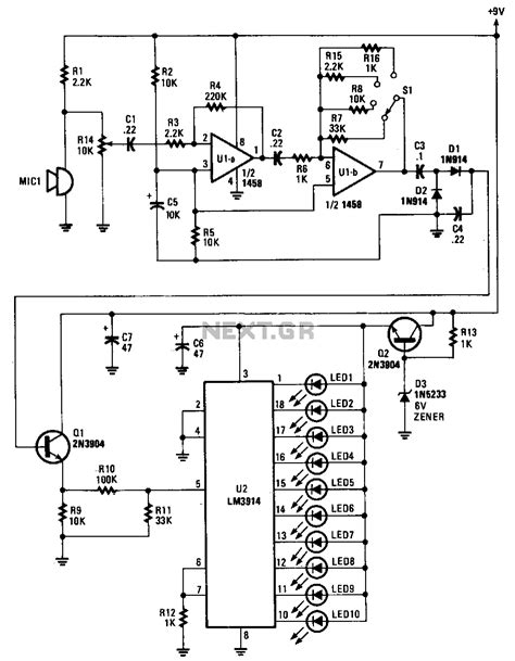 vu meter circuit : Meter Counter Circuits :: Next.gr