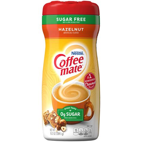 COFFEE MATE Sugar Free Hazelnut Powder Coffee Creamer 10.2 oz. Canister (Pack of 6)- Buy Online ...