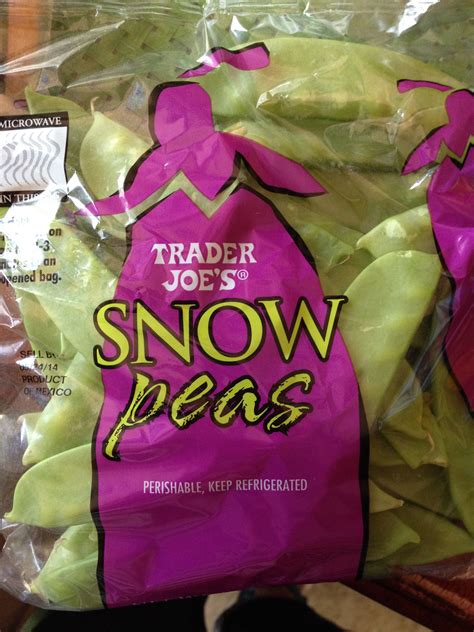 Trader Joe's Snow Peas. Great plain or in a stir fry! | Trader joes ...