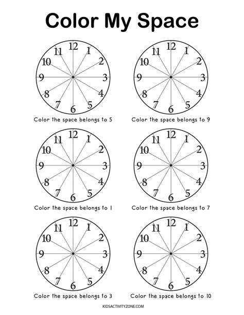 Learn How to Tell Time Worksheets - Kids Activity Zone - Worksheets Library