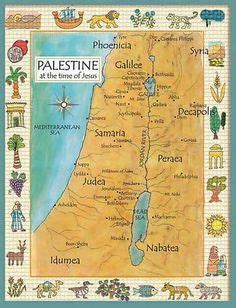 24x36 Poster; Old Testament Map Palestine Israel Holy Land 1881; Antique Reprint | Map, Old ...