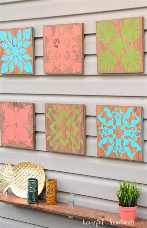 Easy Tropical Wall Art DIY - Houseful of Handmade