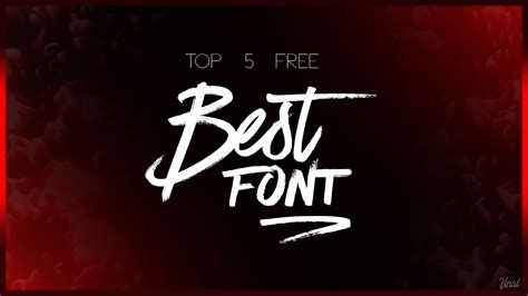 Top 5 BEST FREE Fonts For Thumbnails, Banners, And Designing! - YouTube