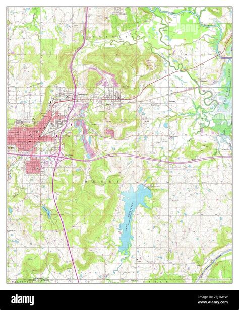 Henryetta oklahoma map hi-res stock photography and images - Alamy