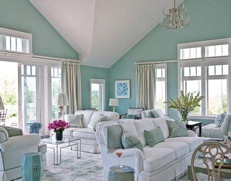 beach house decor - love the use of Seafoam Green! (shout to Carm ... | Coastal living rooms ...