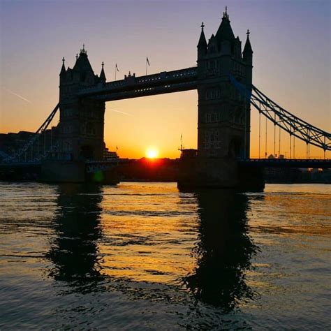 Sunrise at Tower Bridge. . Hope everyone enjoys the incredible weather, it’s not often the Gods ...