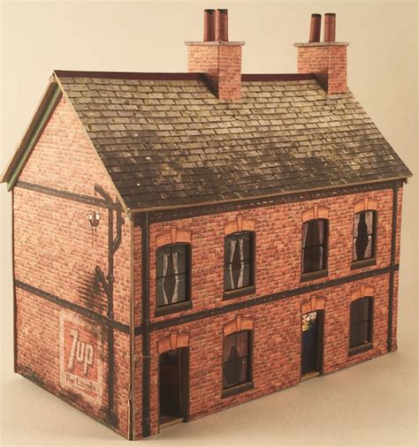 New Model Railway OO Gauge Downloadable Brick Terraced House Building Kit 4mm | Model Buildings ...