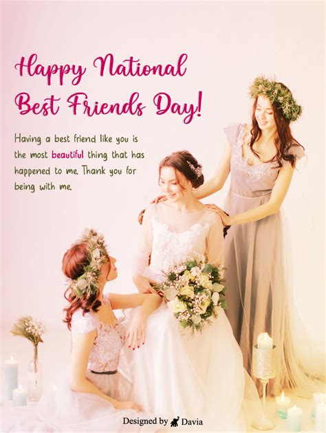 The Most Beautiful Thing – Happy National Best Friends Day Cards ...