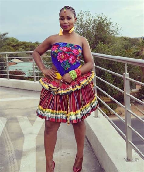 Clipkulture | Lady In Armless Tsonga Top With Traditional Xibelani Skirt