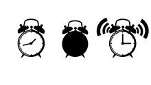 Silhouette White Alarm Clock, Clipart Free Stock Photo - Public Domain ...