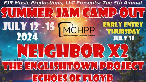 Summer Jam Camp Out 2024 Lineup - Jul 11 - 15, 2024