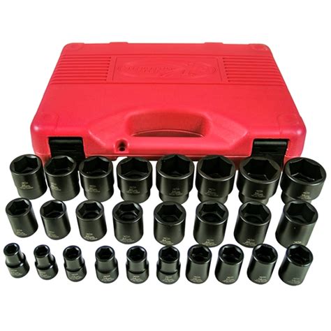 26pc Impact Standard Metric Socket Set 1/2 Drive