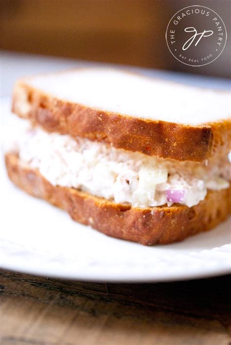 Tuna Fish Sandwich with Clean Ingredients | The Gracious Pantry