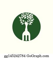 370 Royalty Free Fork And Spoon Tree Logo Design Clip Art - GoGraph