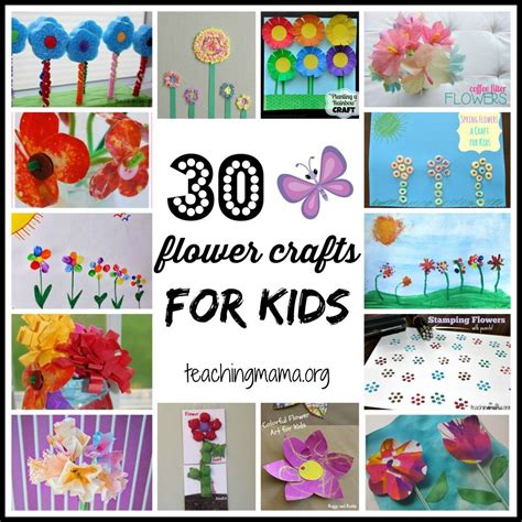 30 Flower Crafts for Kids