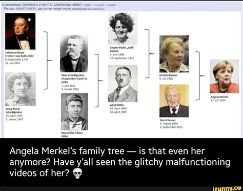 Angela Merkel's family tree - is that even her anymore? Have y'all seen ...