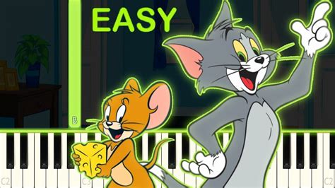 TOM & JERRY - EASY Piano Tutorial - YouTube