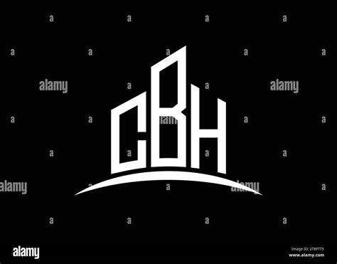 Letter CBH building vector monogram logo design template. Building Shape CBH logo Stock Vector ...